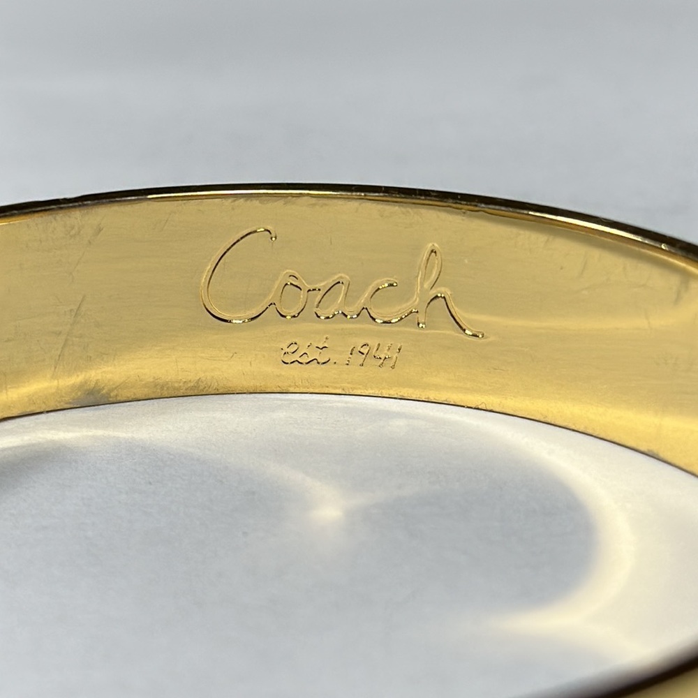 COACH Legacy Stripe Bangle Bracelet - Picture 6 of 7